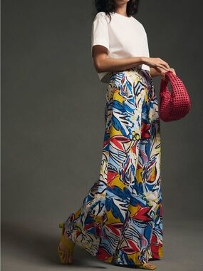 Corey Lynn Calter Printed Wide-Leg Pants